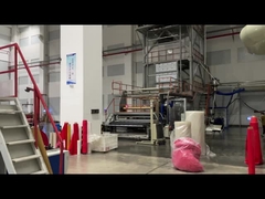 तीन परतों के सह-निष्कासन के लिए उड़ाई गई फिल्म लाइनें