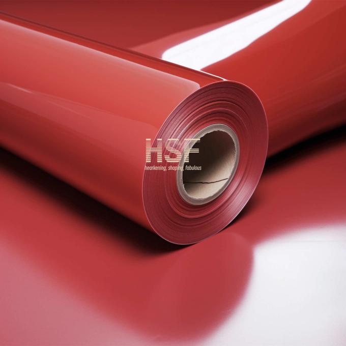 80μm opaque red silicone coated release film product sample
