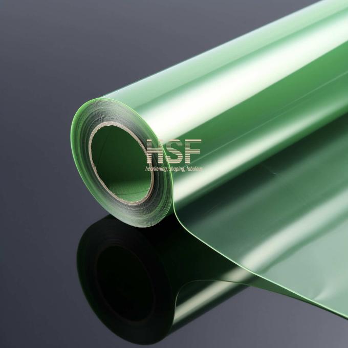 20μm Green PET Release Film product sample showing green transparent material