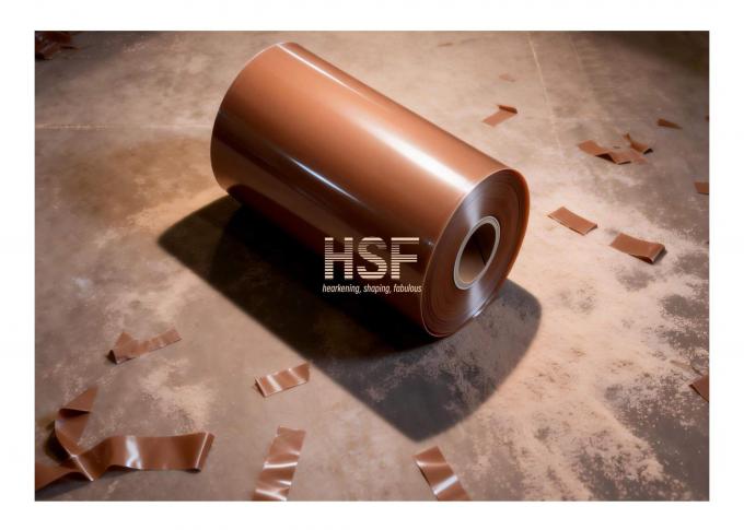 Close-up view of 180Î¼m Brown CPE Base Film surface texture